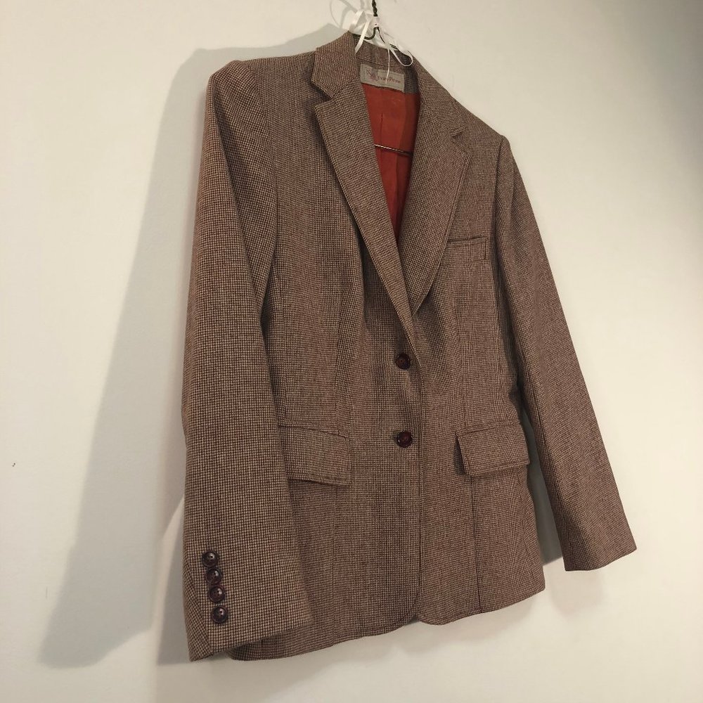 1970s Vintage Evan Picone Tweed Blazer
